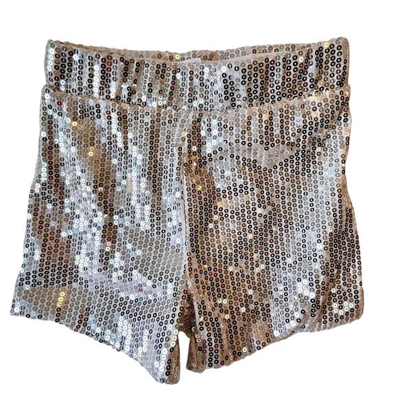 Blinged Out Sexy Hot Pants Dopamine Futuristic Festival Glam Hip Hop Women XS - Picture 2 of 3